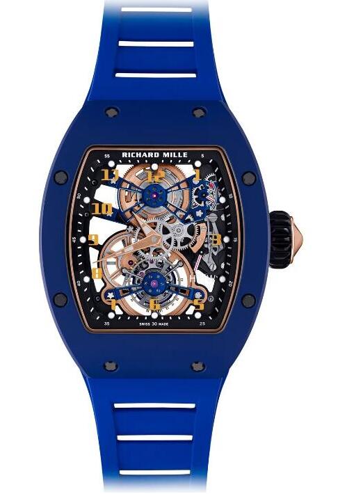 Richard Mille RM 17-02 Manual Winding Tourbillon TZP Ceramic Blue Replica Watch